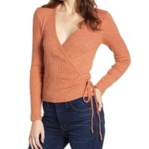 Madewell Ballet Wrap Top Size Small